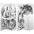 6 ft. Tall Double Sided Canvas Room Divider F99797