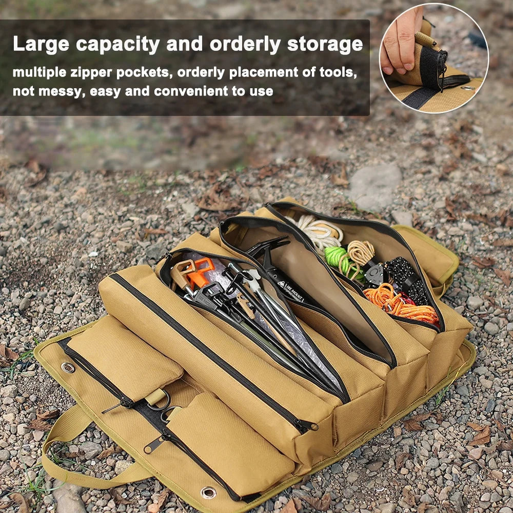 Portable Tent Install Tools Organizer Roll M61856