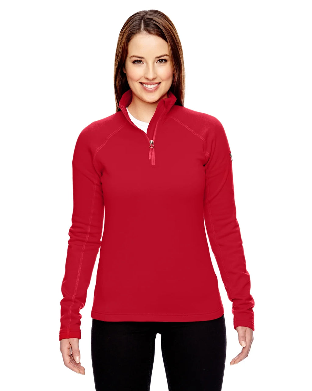 Team Red Stretch Fleece Half-Zip P1840