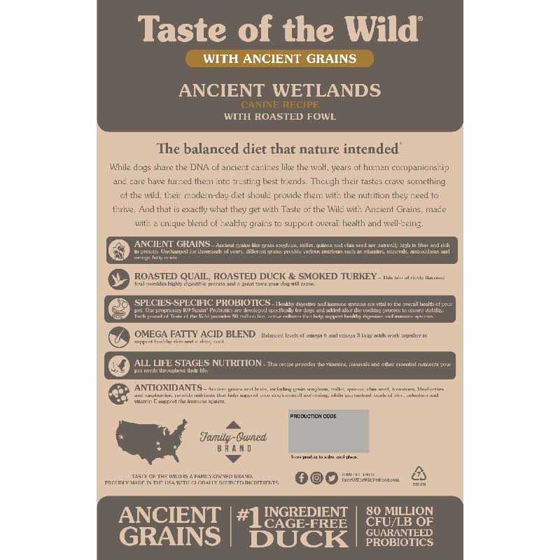 Ancient Grains Dry Dog Food C556