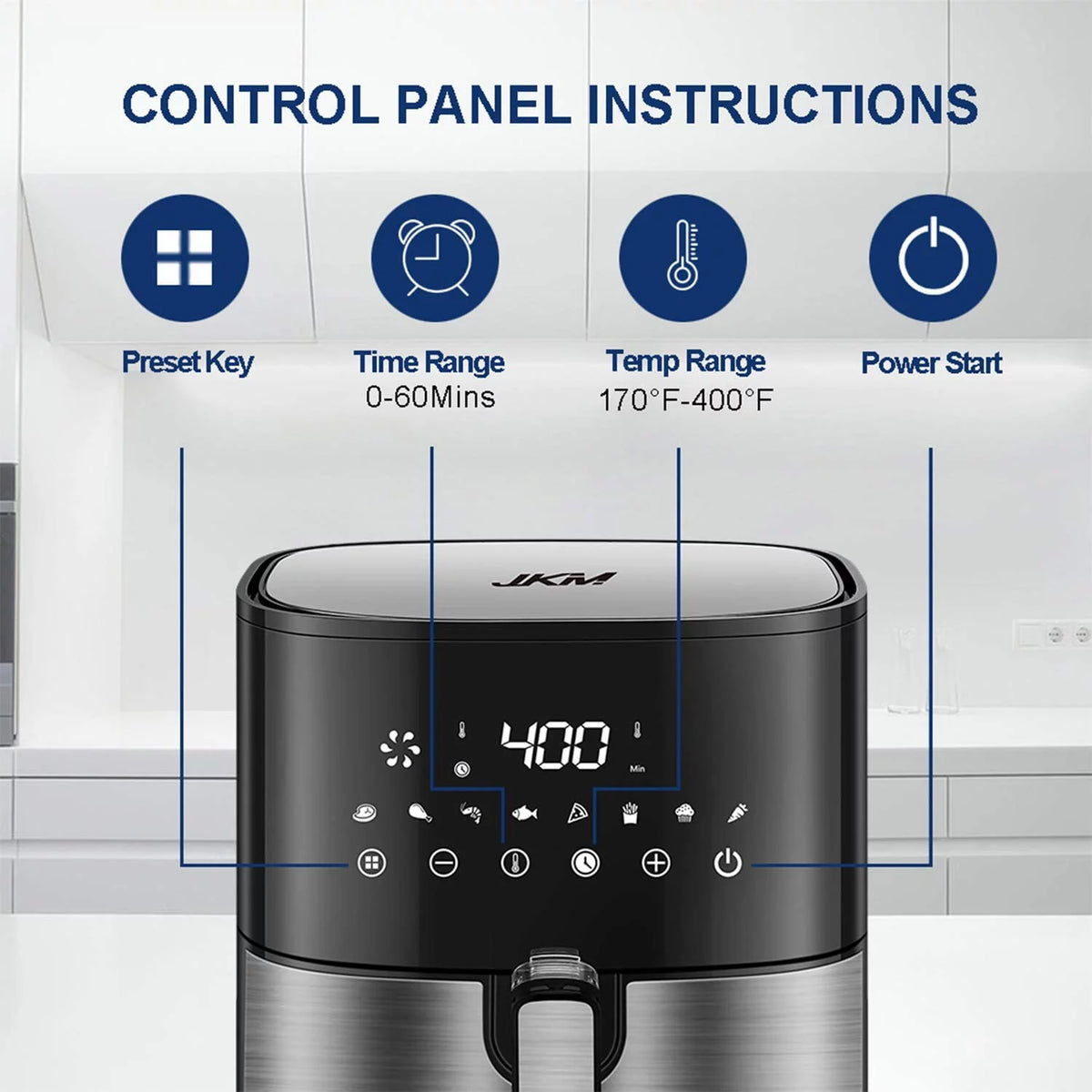 5.3 Quart Stainless Steel Air Fryer M2550