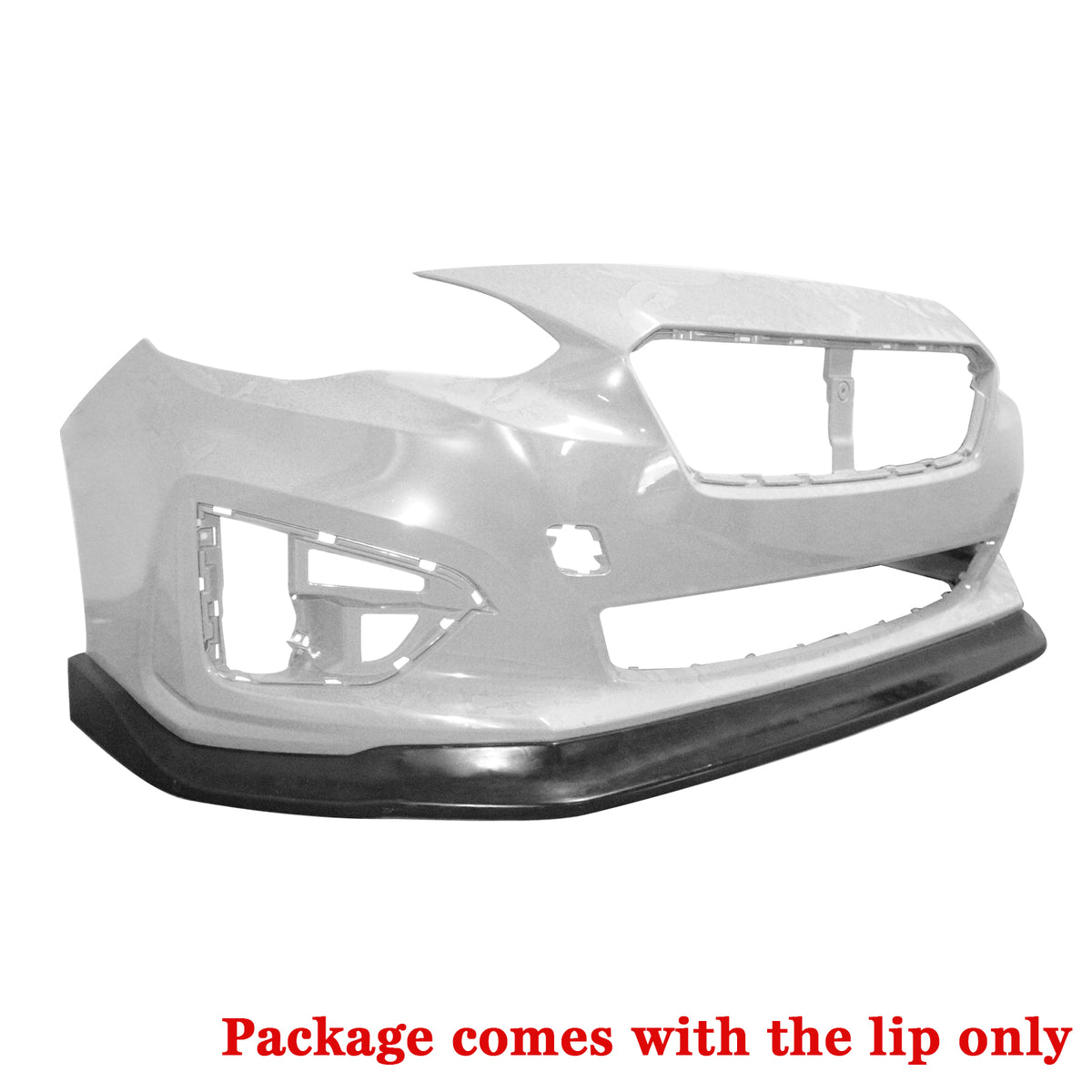 Unpainted Black PU Front Bumper Lip Splitter G2466