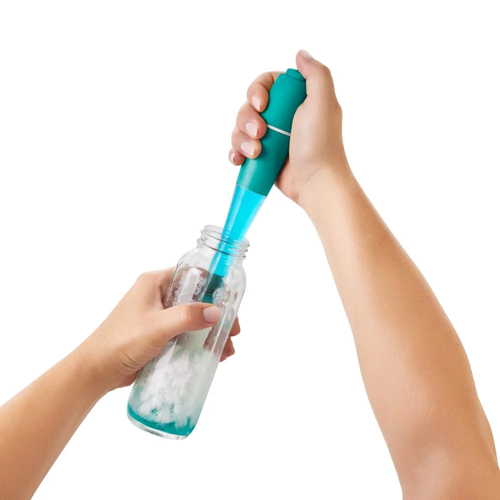 Soap Dispensing Bottle Brush with Stand V8047
