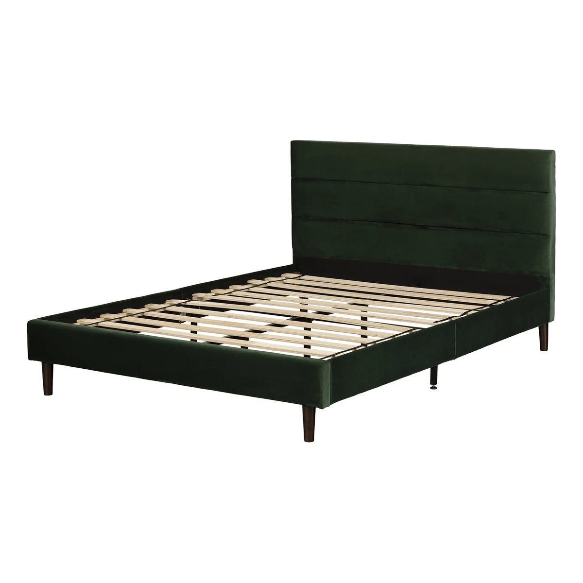 Green Upholstered Platform Bed N1448