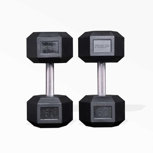 55lb-75 lb Rubber Hex Dumbbell Set T894