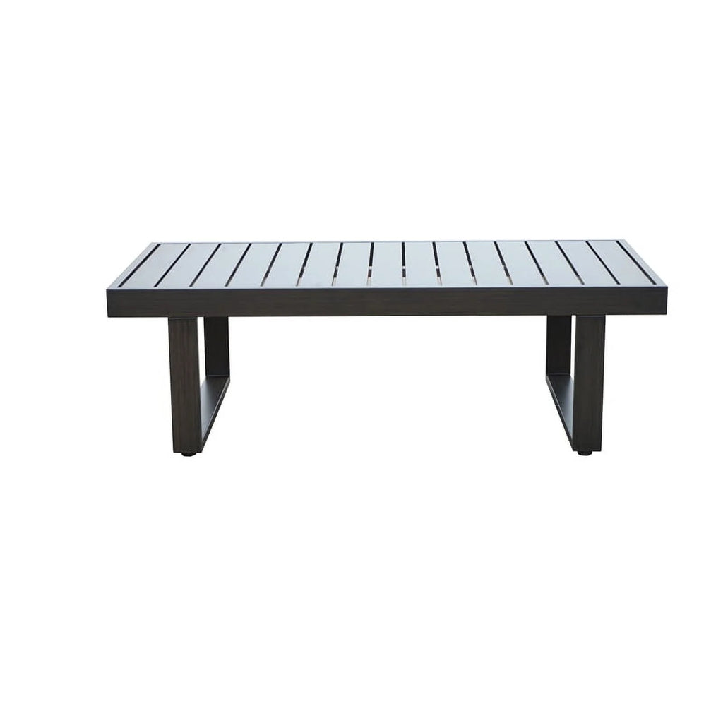 Brown Aluminum Patio Cocktail Table S8430