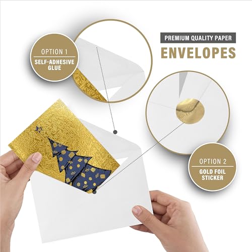 16 Christmas Greeting Cards with Envelopes B731