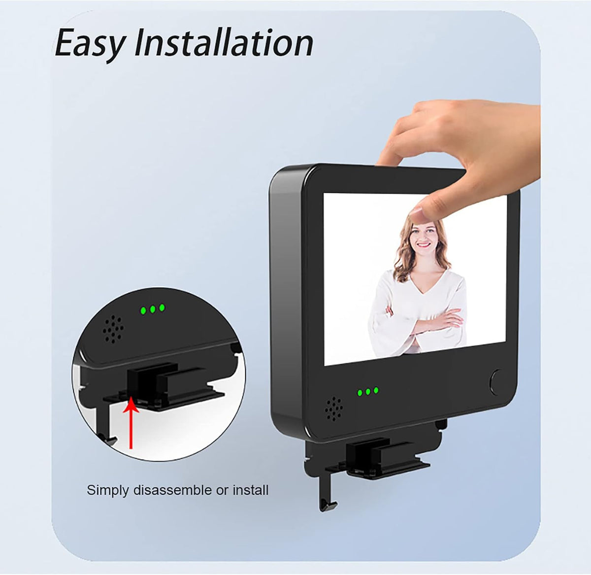 1080P WiFi Video Doorbell Peephole Camera 4.3 Inch Motion Detection D46348