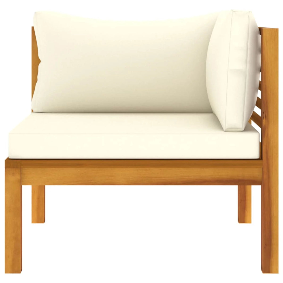 2-Seater Acacia Wood Patio Sofa with Cushion H6778