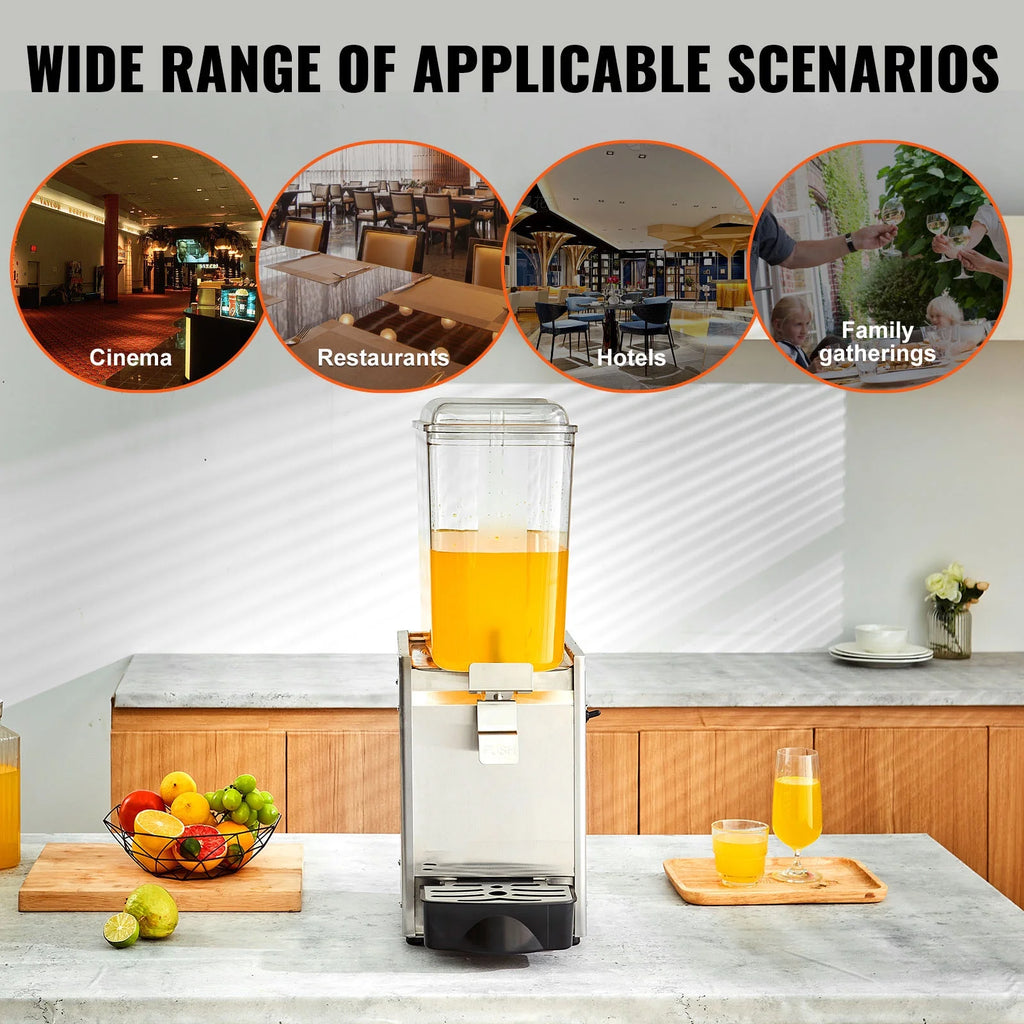 Commercial Beverage Dispenser 18L Stainless Steel F770649