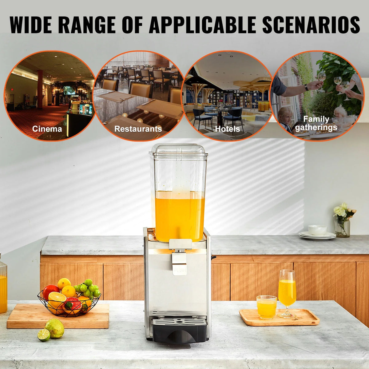 Commercial Beverage Dispenser 18L Stainless Steel F770649