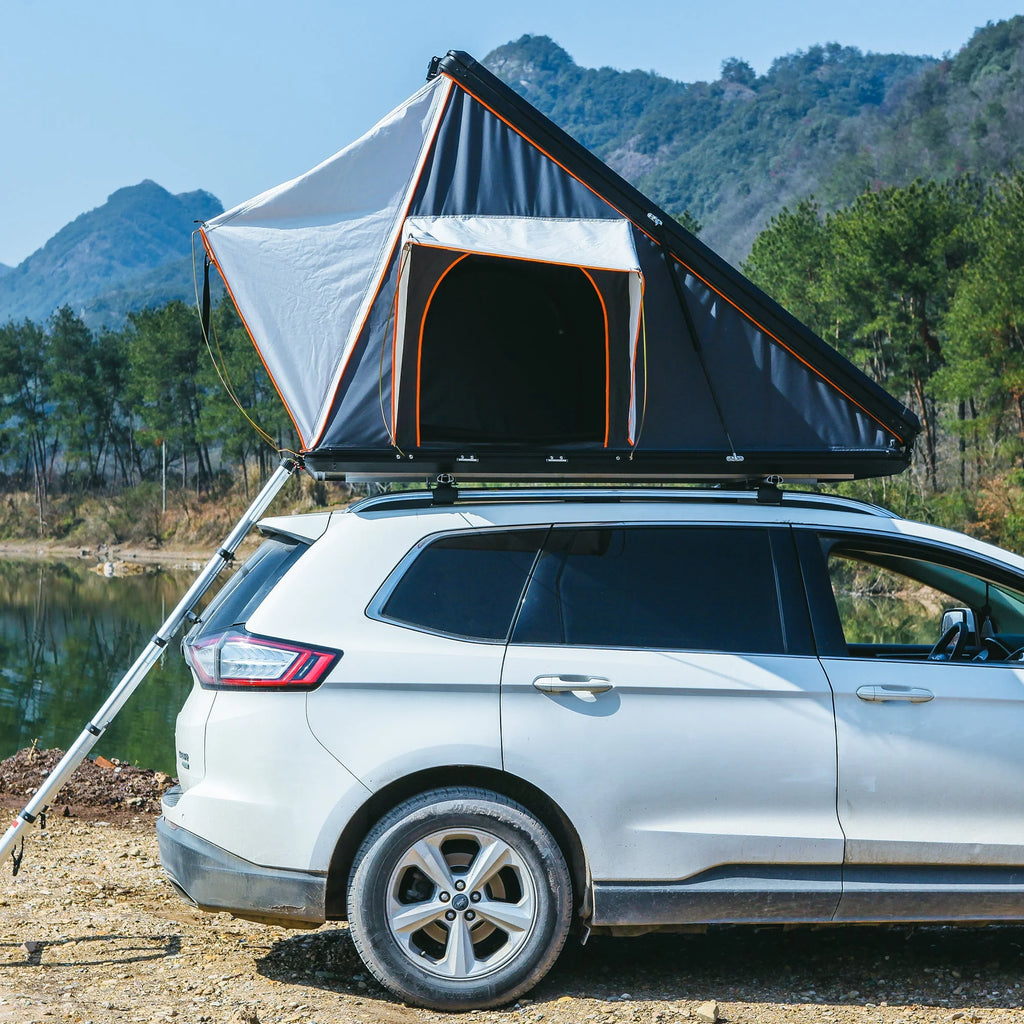 Triangle Aluminium Black Hard Shell Rooftop Tent W363513