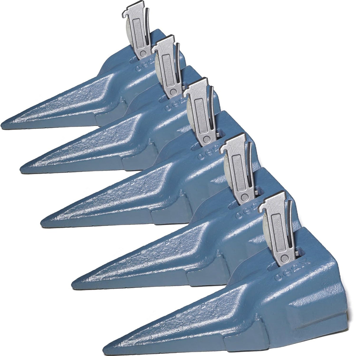 5 Piece Excavator Bucket Teeth Set with Spring Pin Y8263