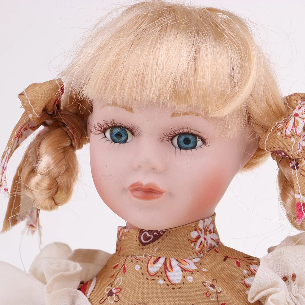 Porcelain Girl Doll People Figure Decoration O265019