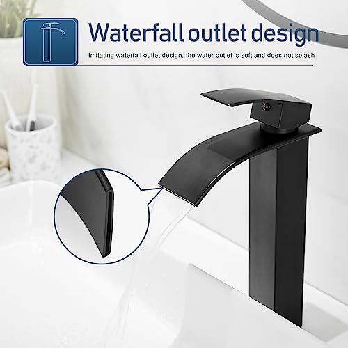 Brushed Nickel Waterfall Vessel Sink Faucet H908838