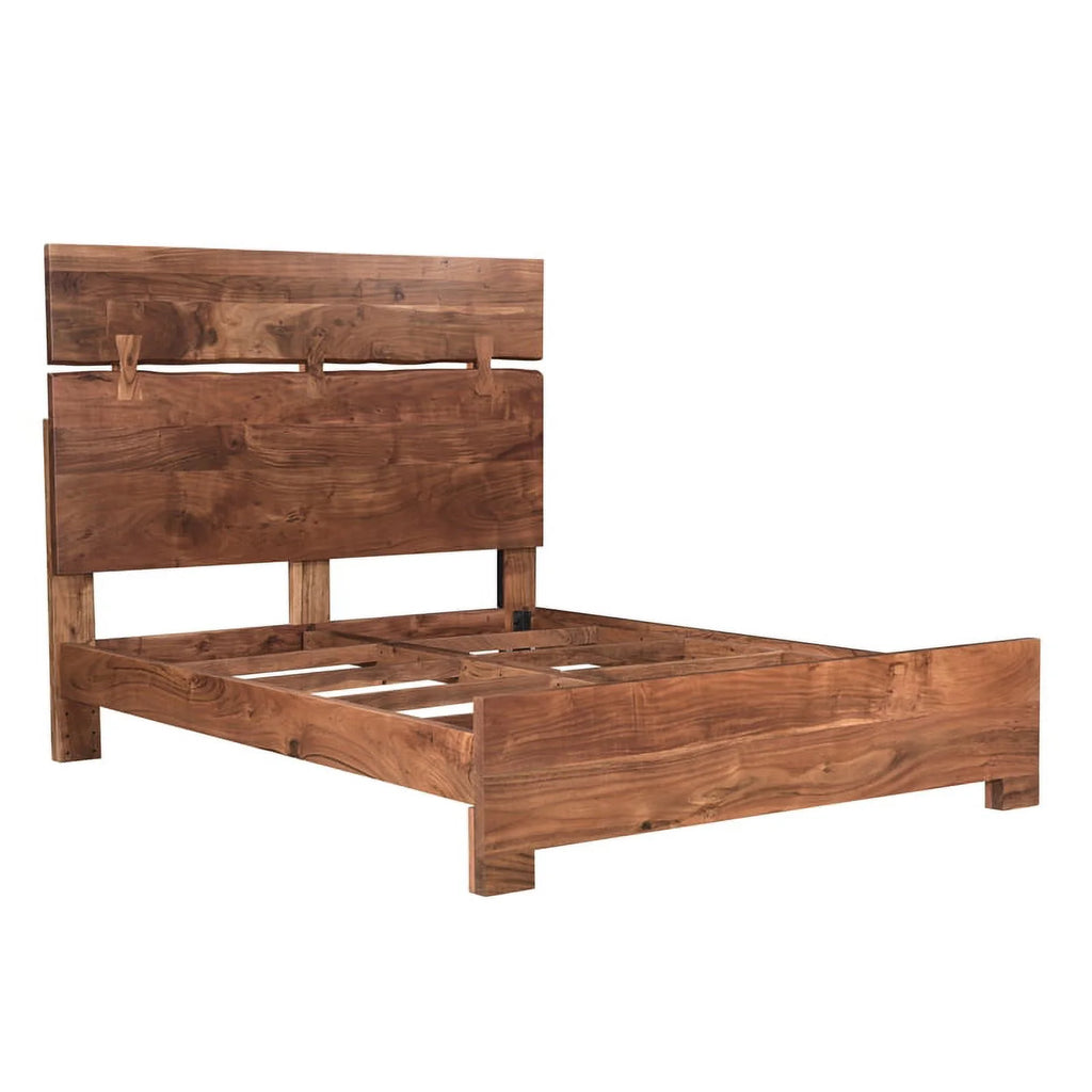 Solid Wood Queen Panel Bed Z17570