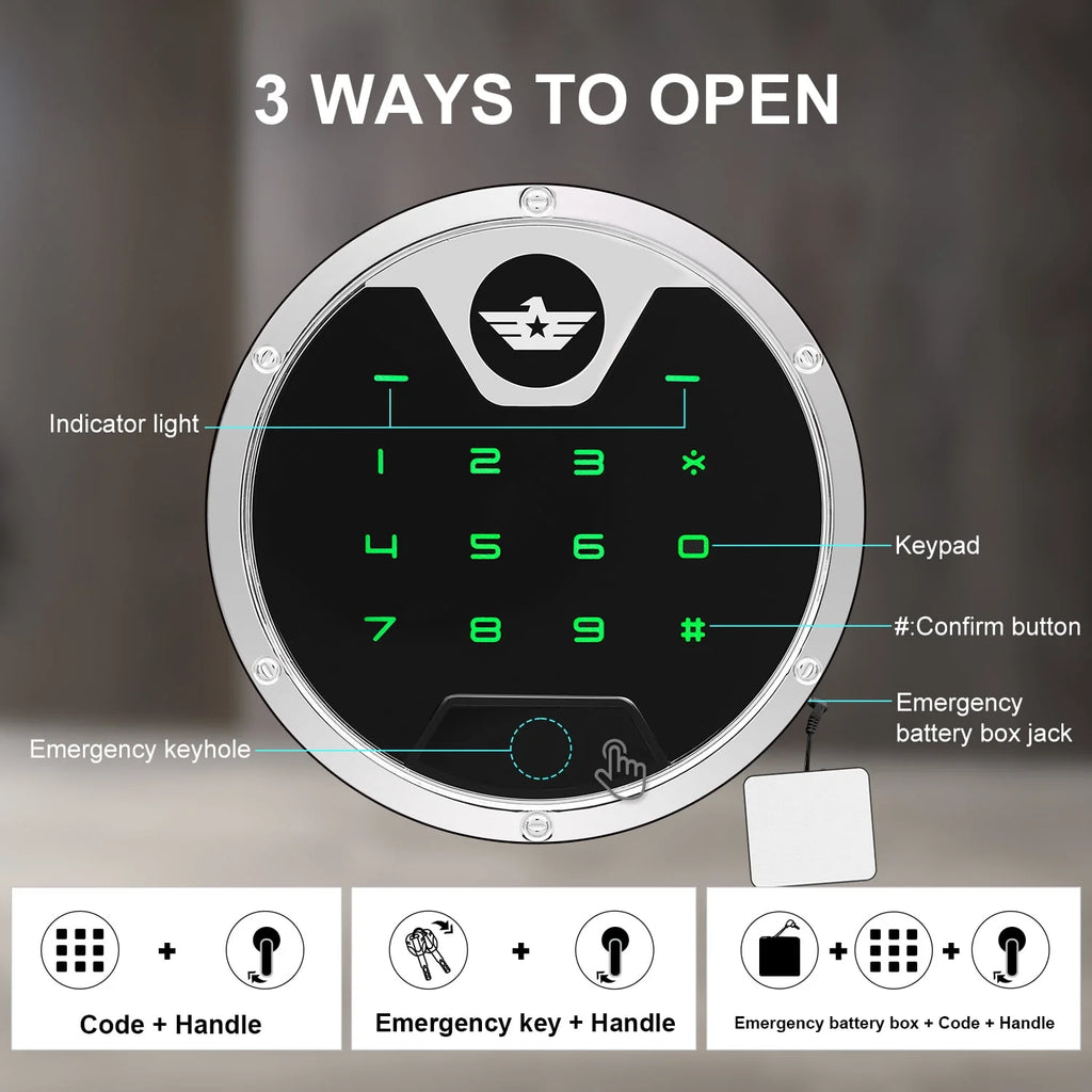3-5 Long Gun Safe with Backlit Keypad J92702