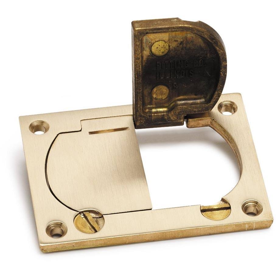 Dual Hinged Cover for Duplex, Brass I772609