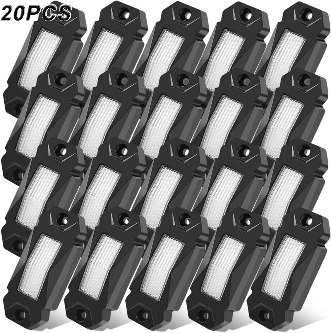 White 30PCS LED Rock Lights for Car Truck ATV UTV SUV U9387