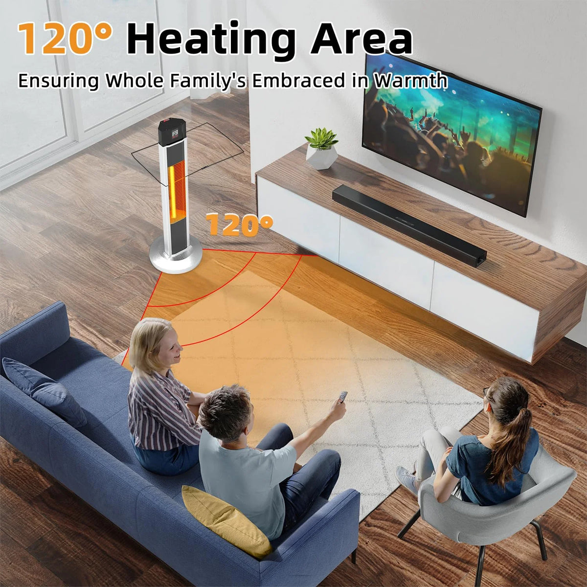 1500W Infrared Electric Patio Heater I19773