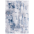 Grey/Light Blue Distressed Marble Area Rug B611547