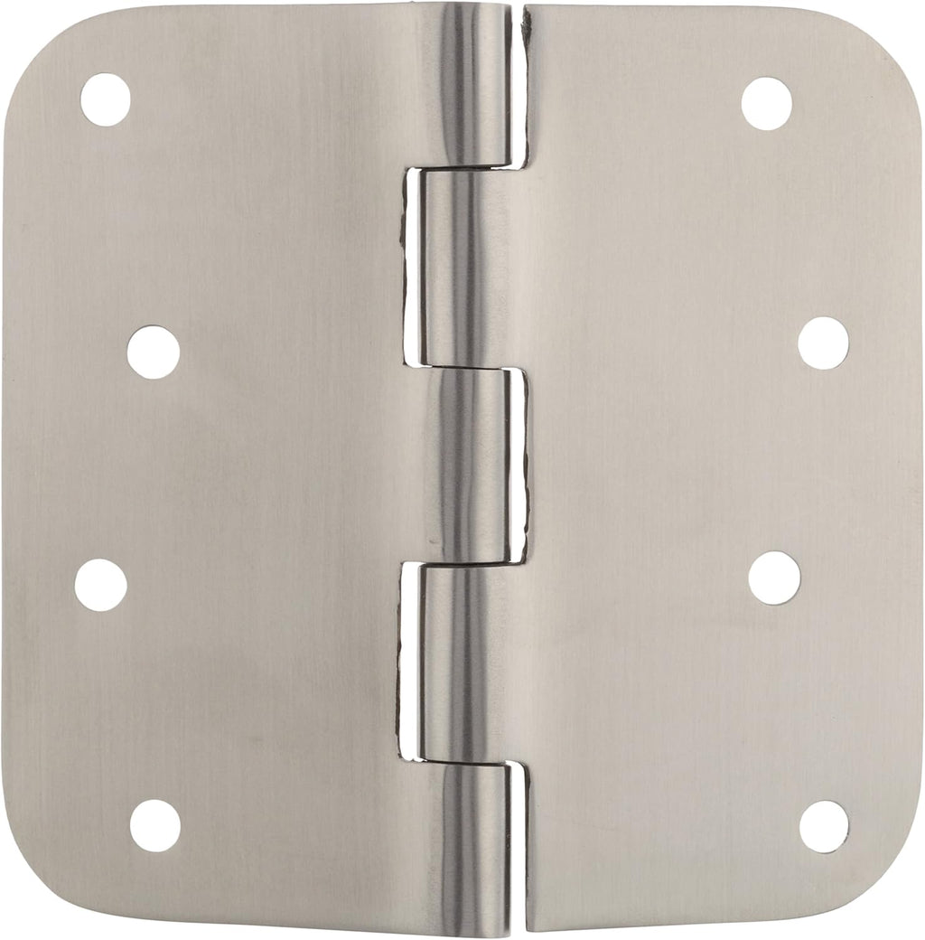 4 Inch Stainless Steel Hinge with Removable Pin, Satin Finish, Heavy Duty, 3 Hinges with 24 Screws X8213