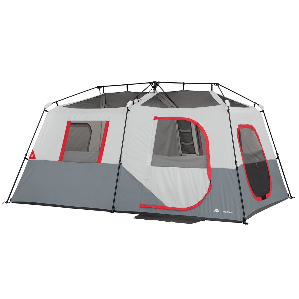 13' x 9' 8-Person Instant Cabin Tent with LED Lights F43208