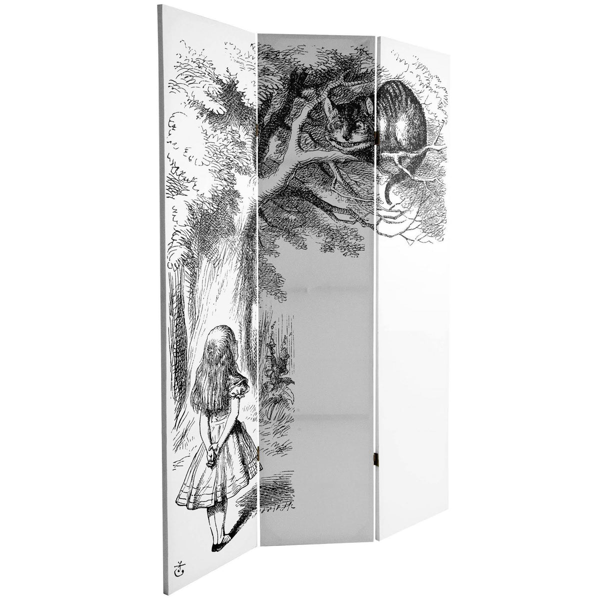 6 ft. Tall Double Sided Canvas Room Divider F99797