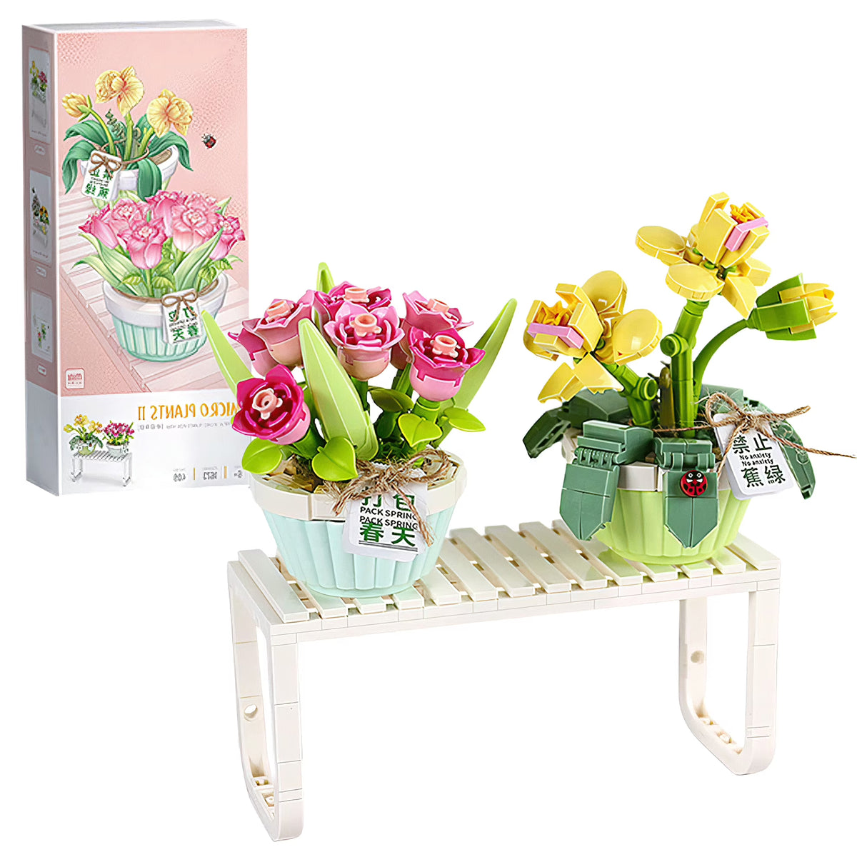 Orchid Bonsai Plant Building Block Set J2855