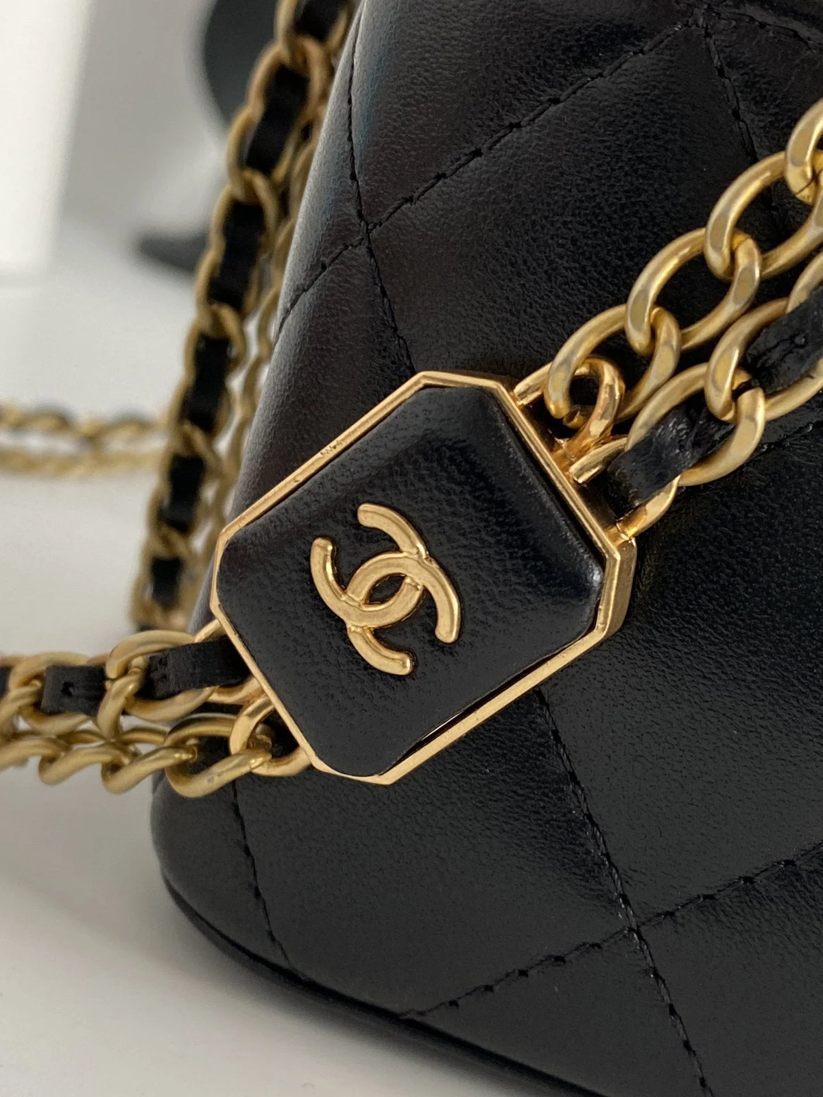 Black Small Vanity Bag 4.3in/11cm L792