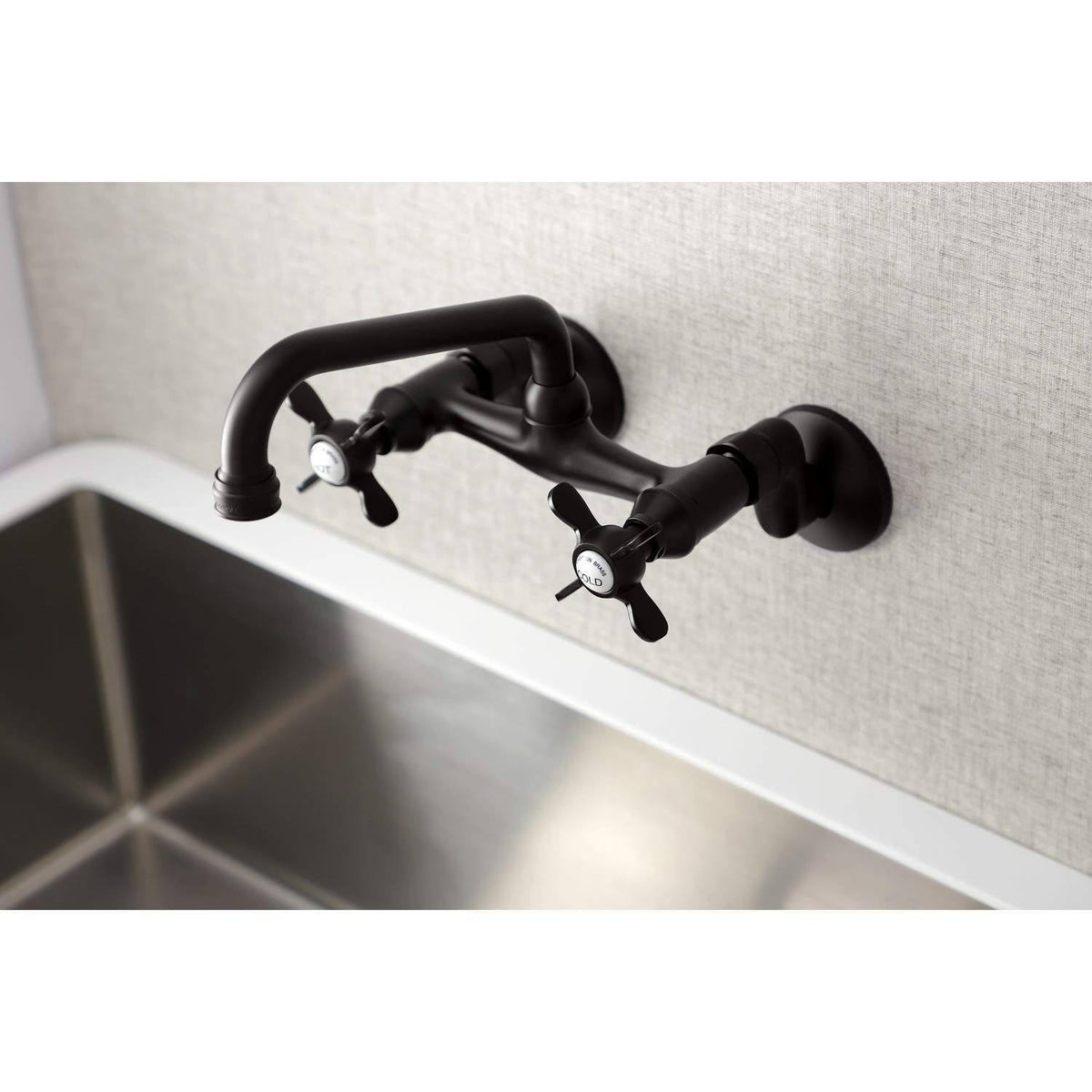 Brushed Nickel Wall Mount Kitchen Faucet U957874
