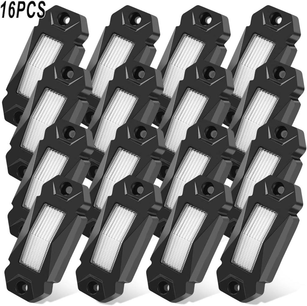 White 30PCS LED Rock Lights for Car Truck ATV UTV SUV U9387