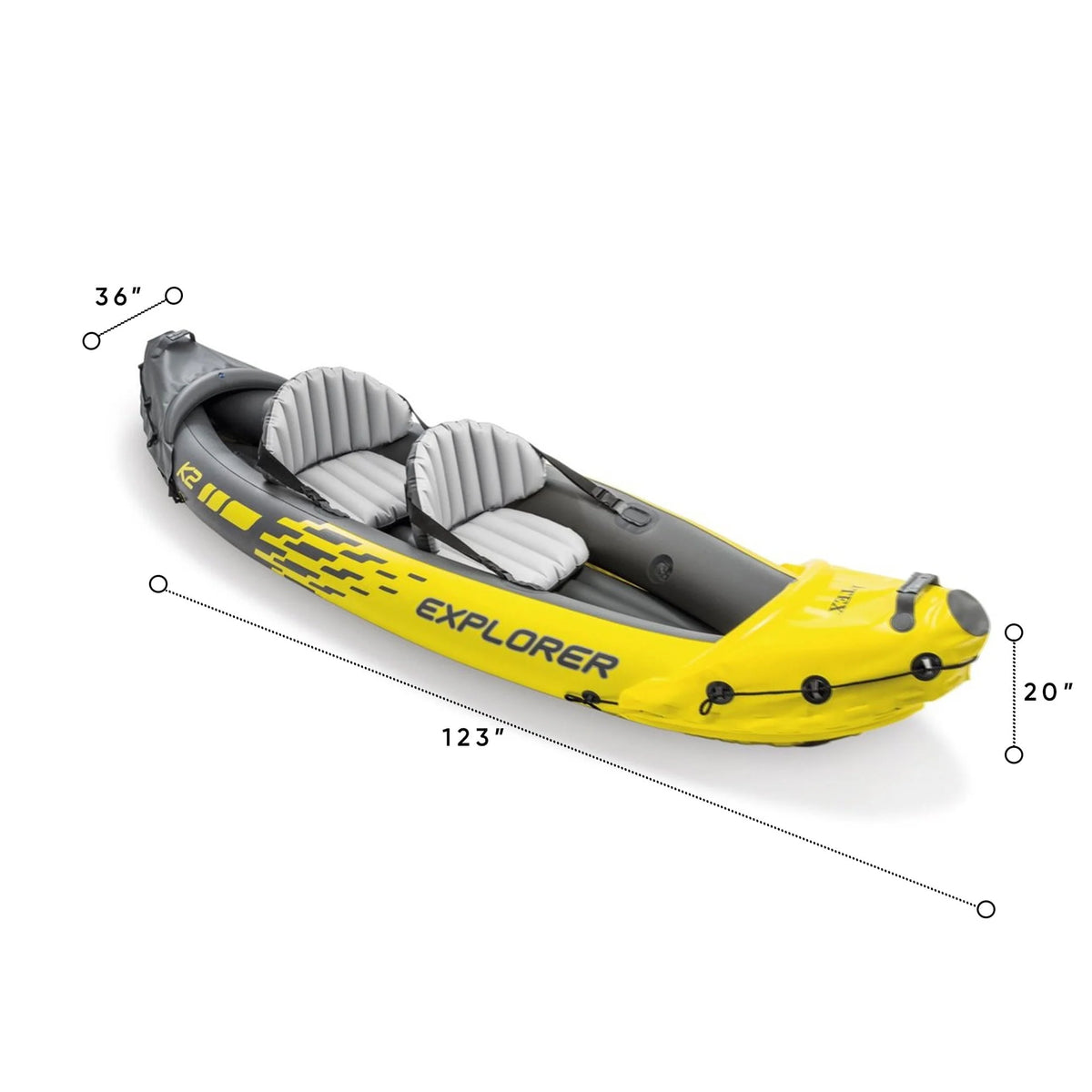 Inflatable Kayak with Oars and Hand Pump L7570