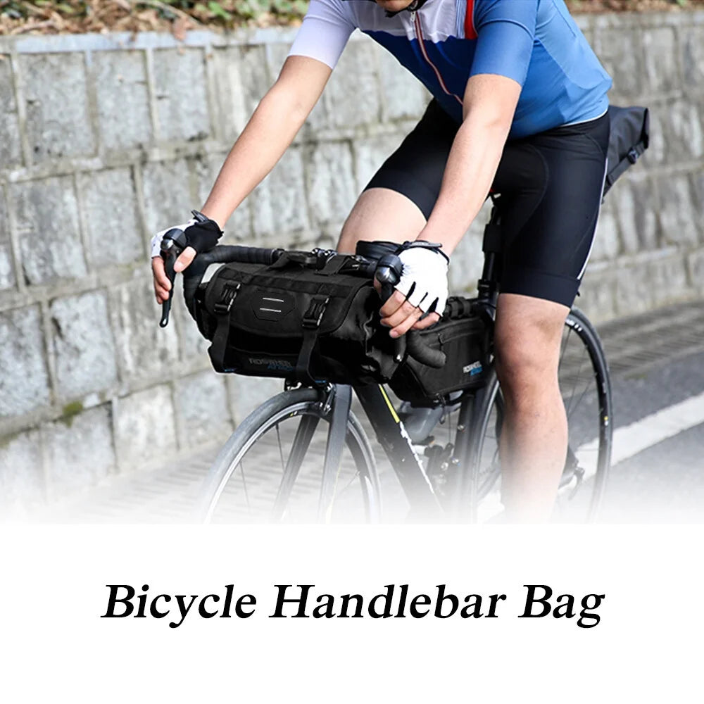 Bike Pannier with Roll Closure, 3 L- 7 L Adjustable, Waterproof Bicycle Bag H828