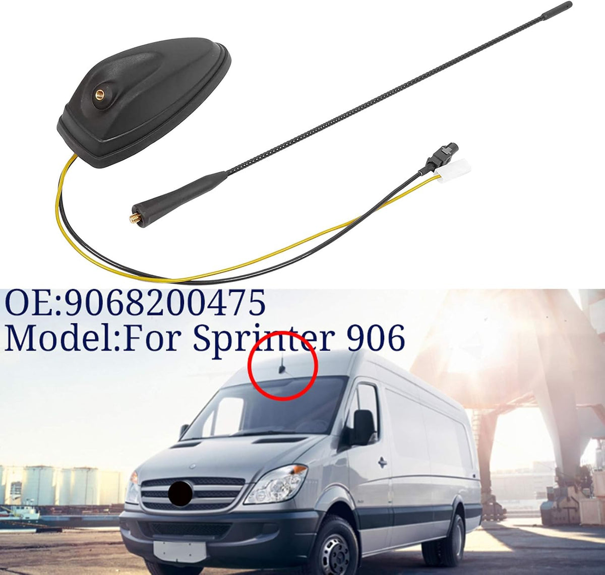 Car Roof Mounted Radio Antenna Aerial Mast Replacement Pack of 2 R1490