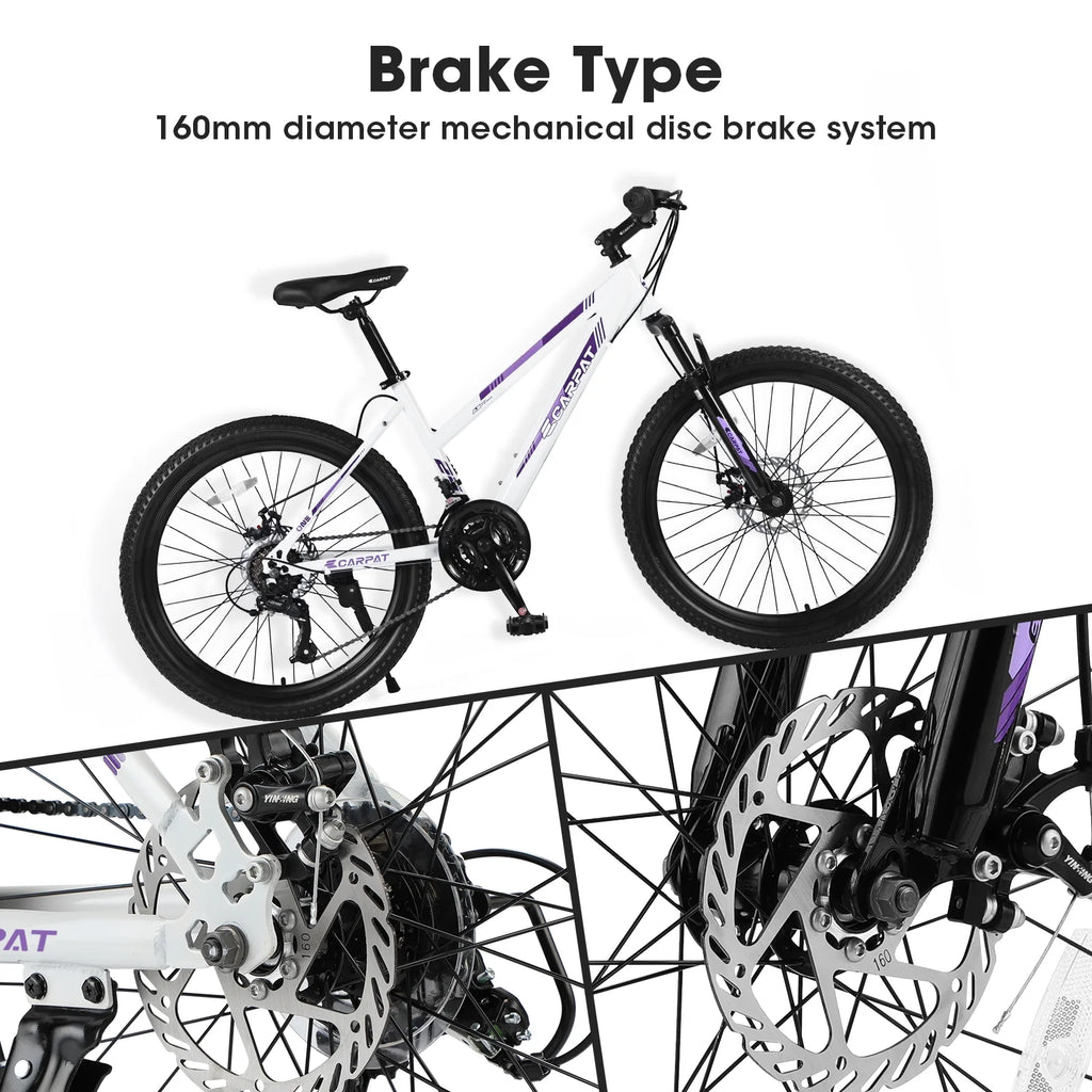26 inch White Disc Brakes Mountain Bike H3190