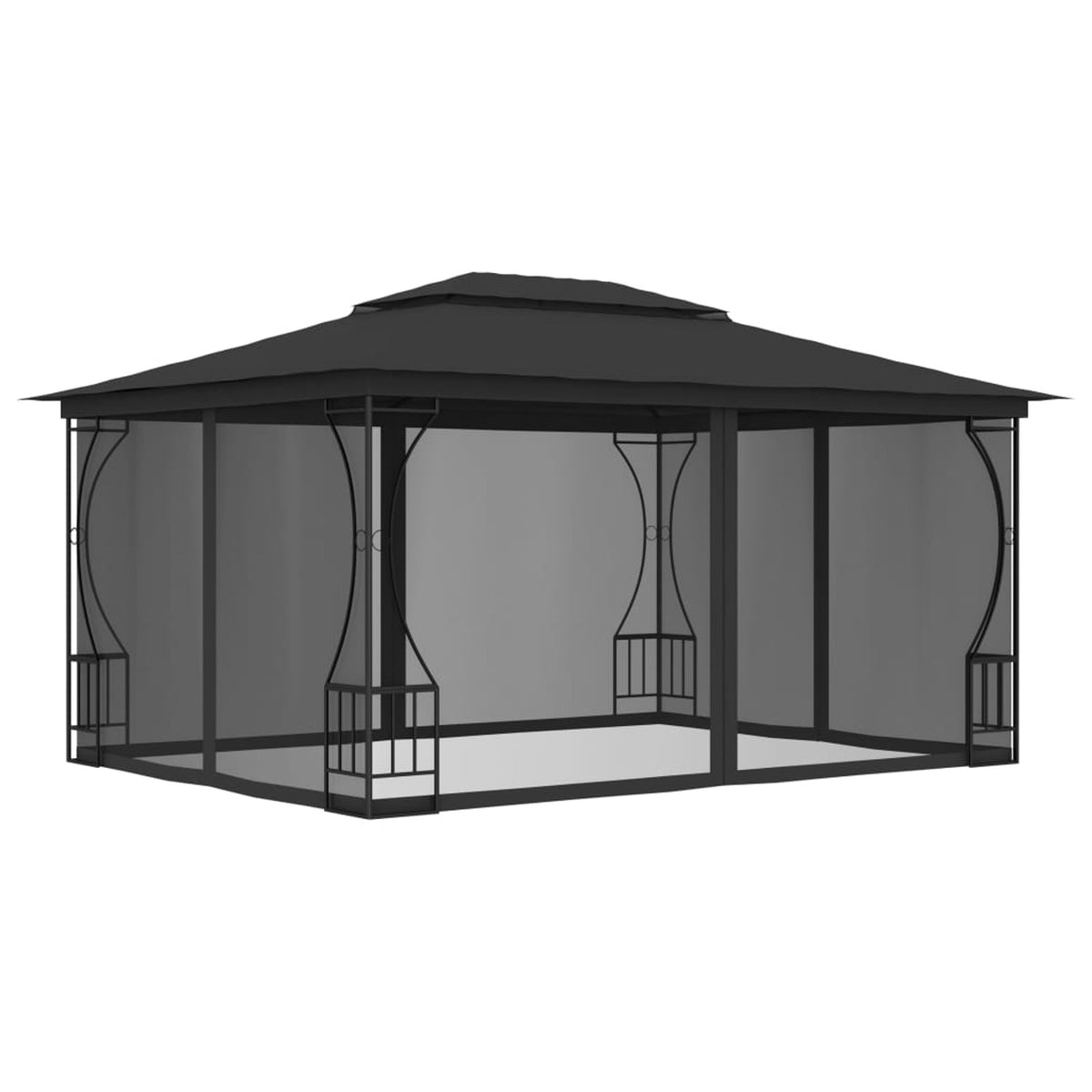 Anthracite Gazebo with Nets Q2467