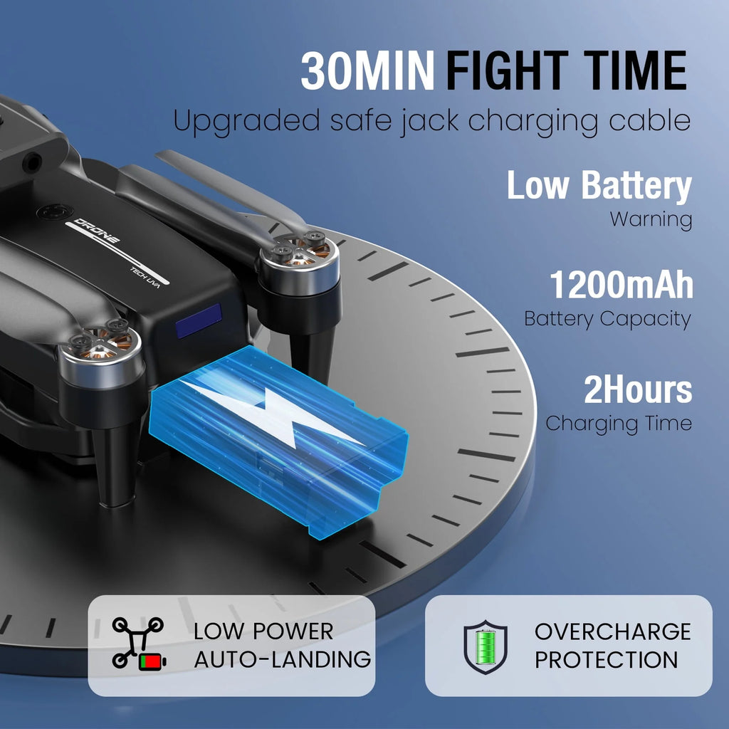 4K Camera Foldable Black Drone O951399