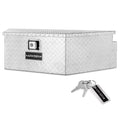39 Diamond Plate Aluminum Trailer Tongue Box with Lock Key G690