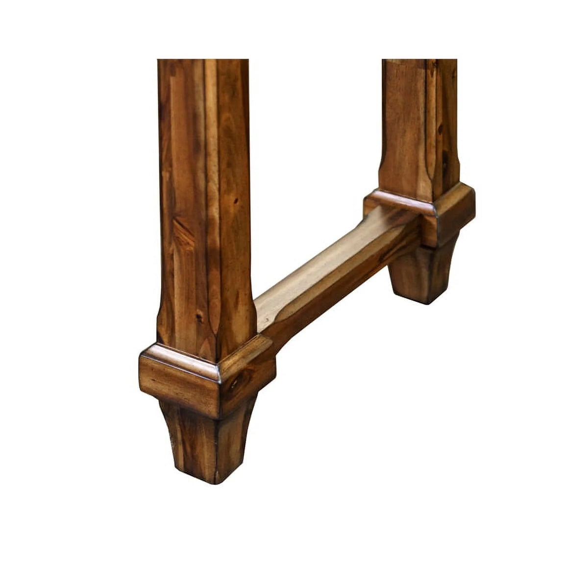Natural Brown Wood L-Desk & Return Writing Table X534581