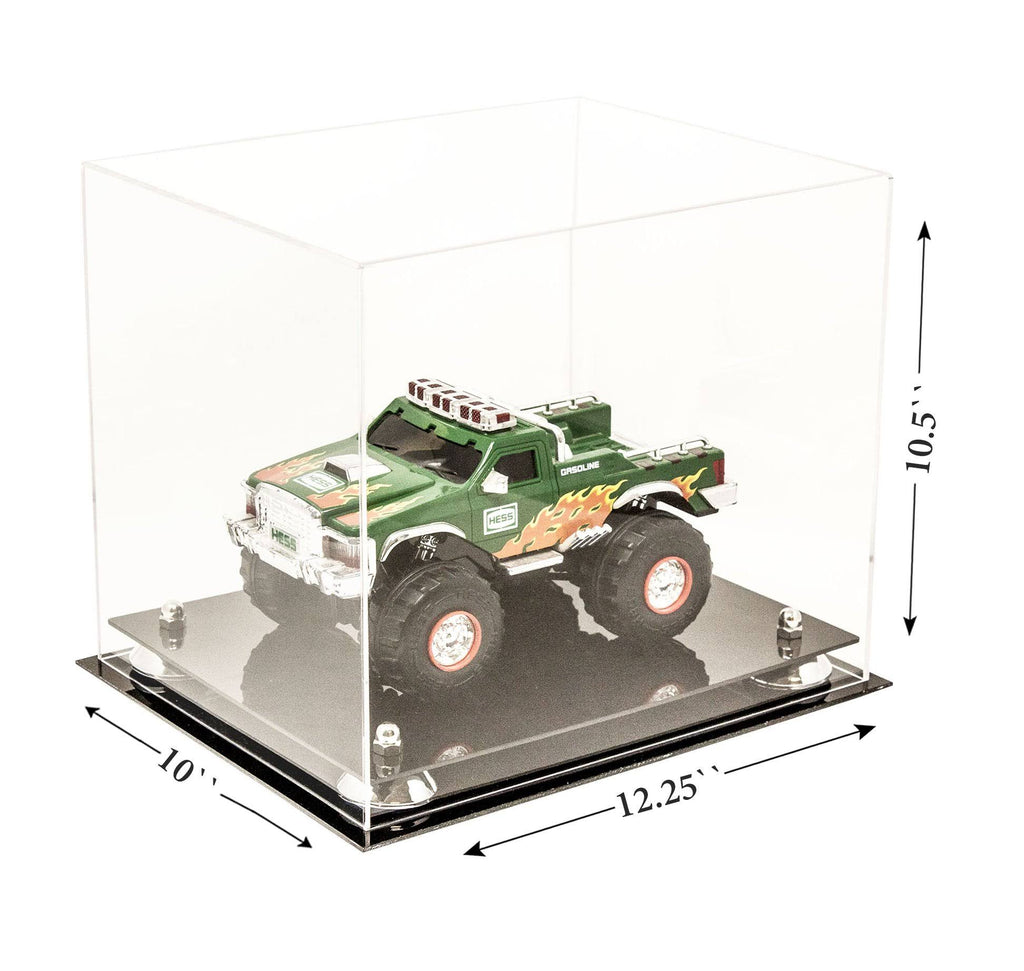 Clear Acrylic Display Case with Black Risers S4705