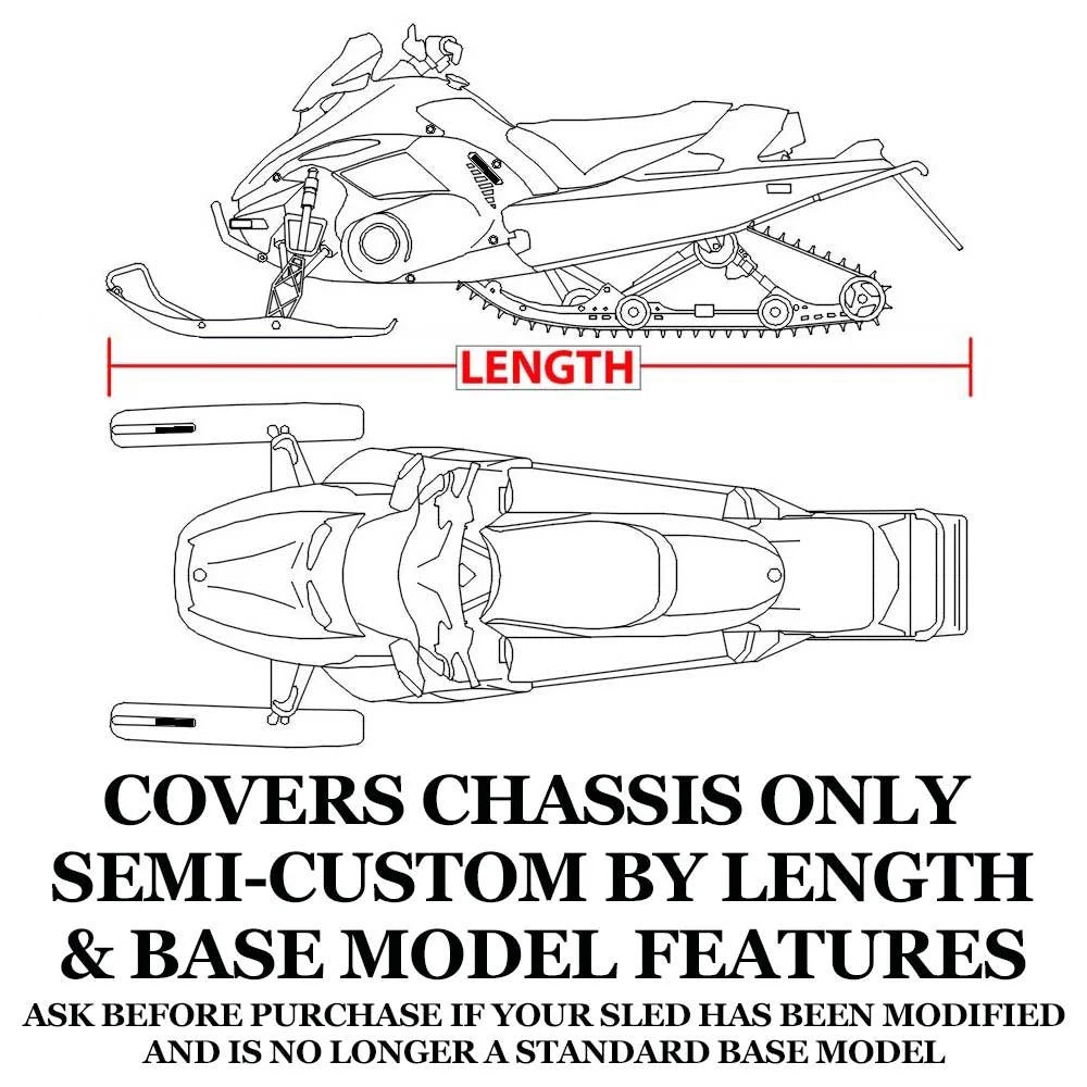 Trailerable 600 Denier Snow Cover for Ski Doo Summit X 800HO E3265