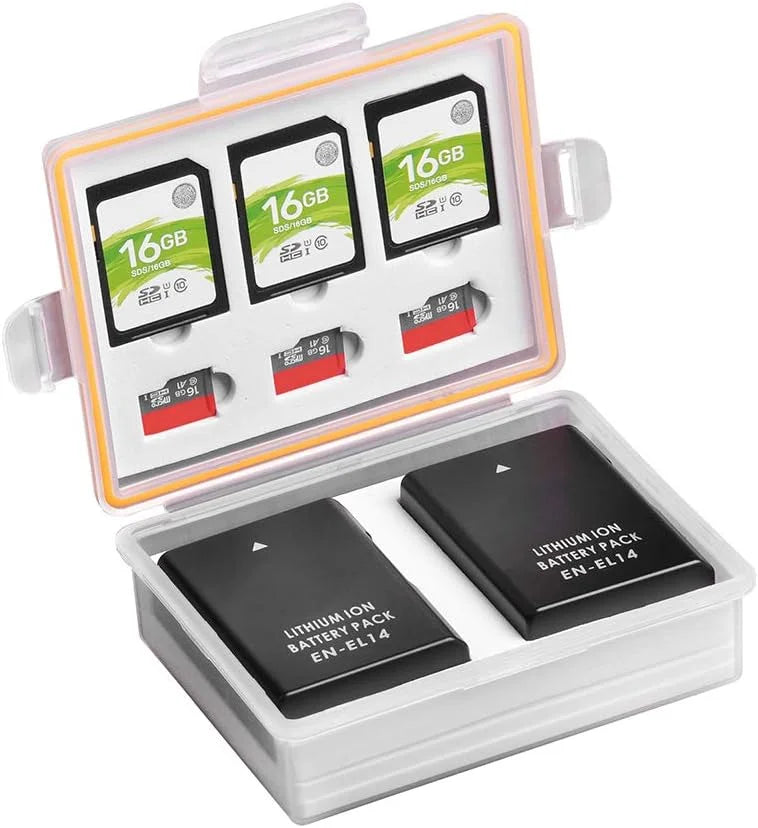 2Pcs EN-EL14 EN-EL14A Battery Storage Case E264
