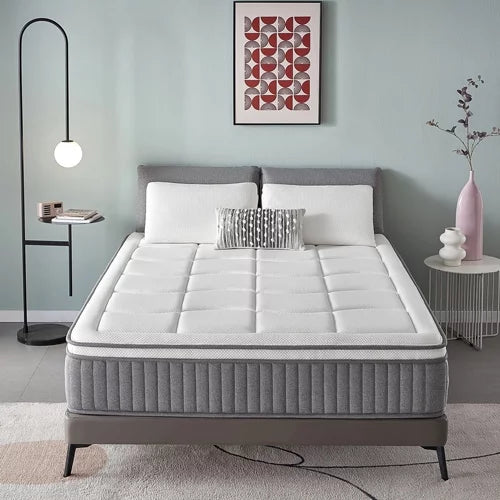 12 Inch Twin XL Gel Memory Foam Hybrid Pillow Top Mattress F24745