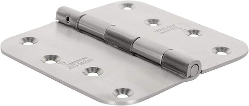 4 Inch Stainless Steel Hinge with Removable Pin, Satin Finish, Heavy Duty, 3 Hinges with 24 Screws X8213