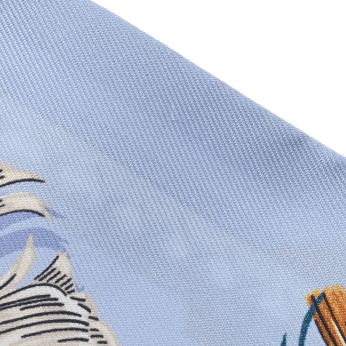 Light Blue 100% Silk Scarf Muffler H287