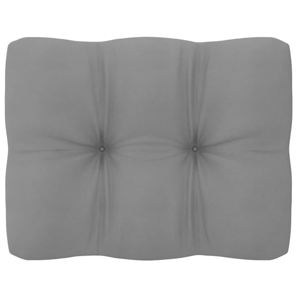 11 Piece Patio Lounge Set with Gray Cushion Pinewood Sectional Outdoor Furniture Set J9068