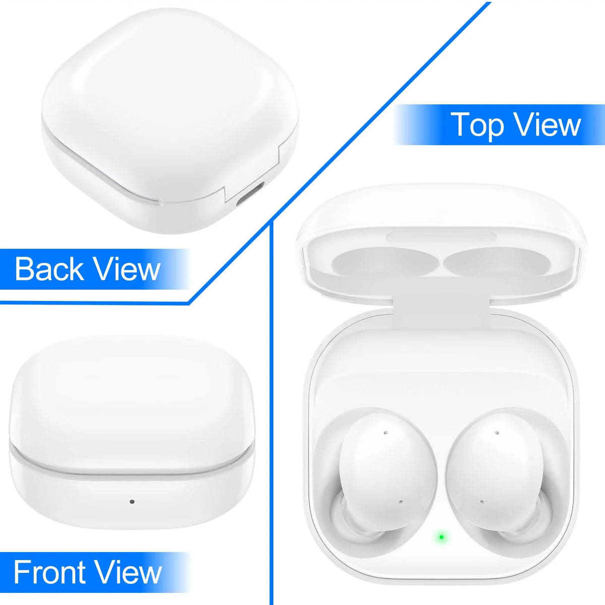White Truly Wireless Bluetooth Headphones B986446