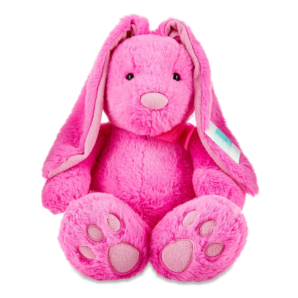 Large Pink Long Ear Bunny Plush 21 in J395023
