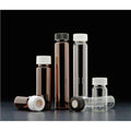 40ml Amber VOA Vial with White Polypropylene Open Top Closure V657